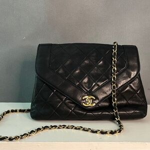 Chanel Lambskin V Flap Bag